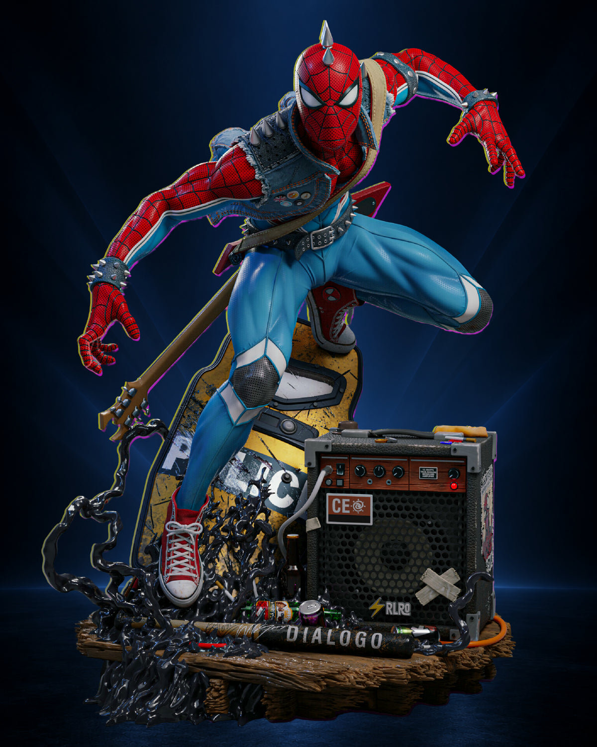 Spider Punk — Premium Resin Collector Statue