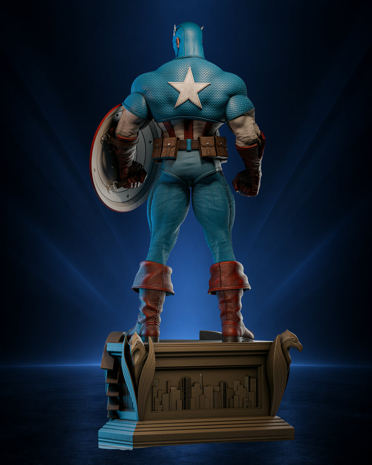 Captain America — Premium Resin Collector Statue | ZEZ Studios Fan-Art Sculpt