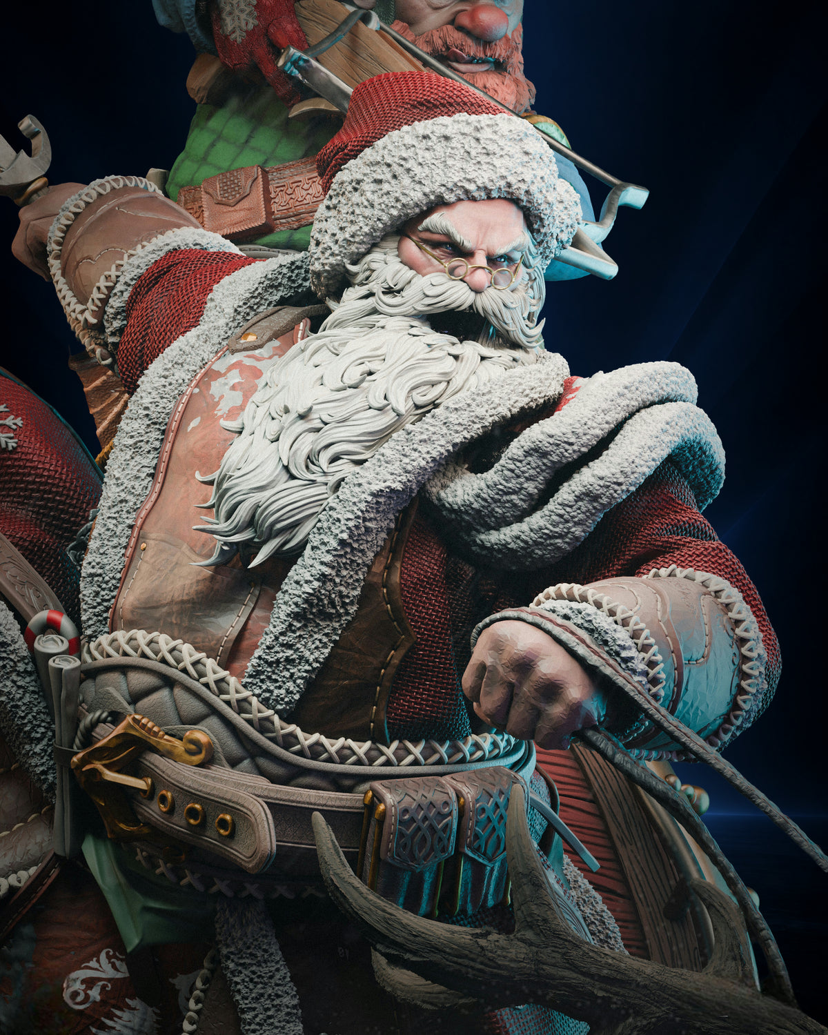Santa Claus — Christmas Sleigh Diorama