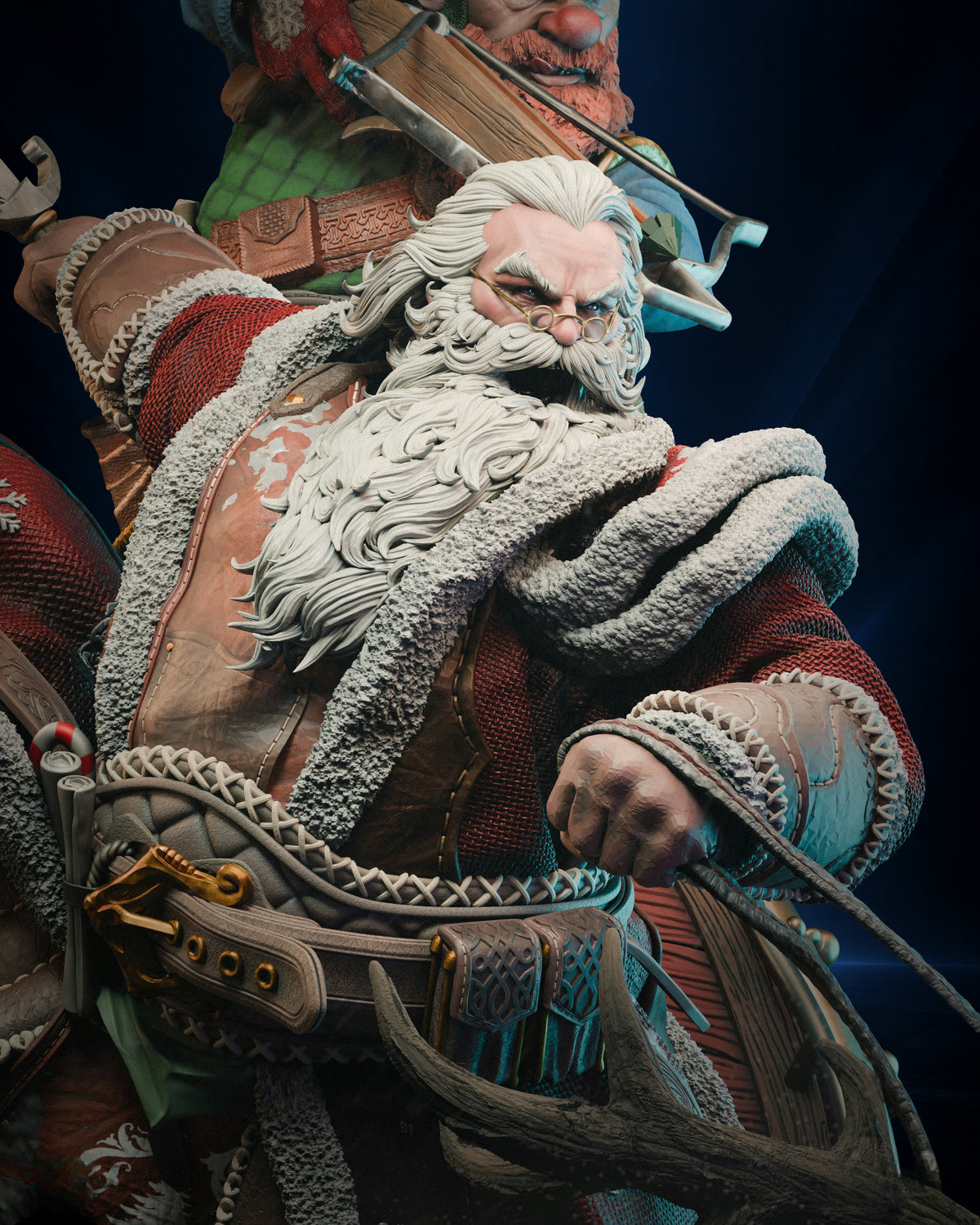 Santa Claus — Christmas Sleigh Diorama