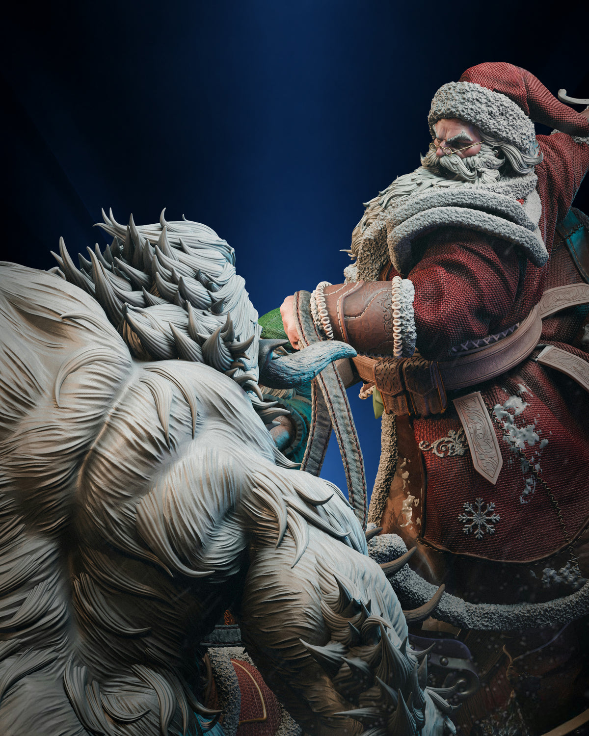 Santa Claus — Christmas Sleigh Diorama